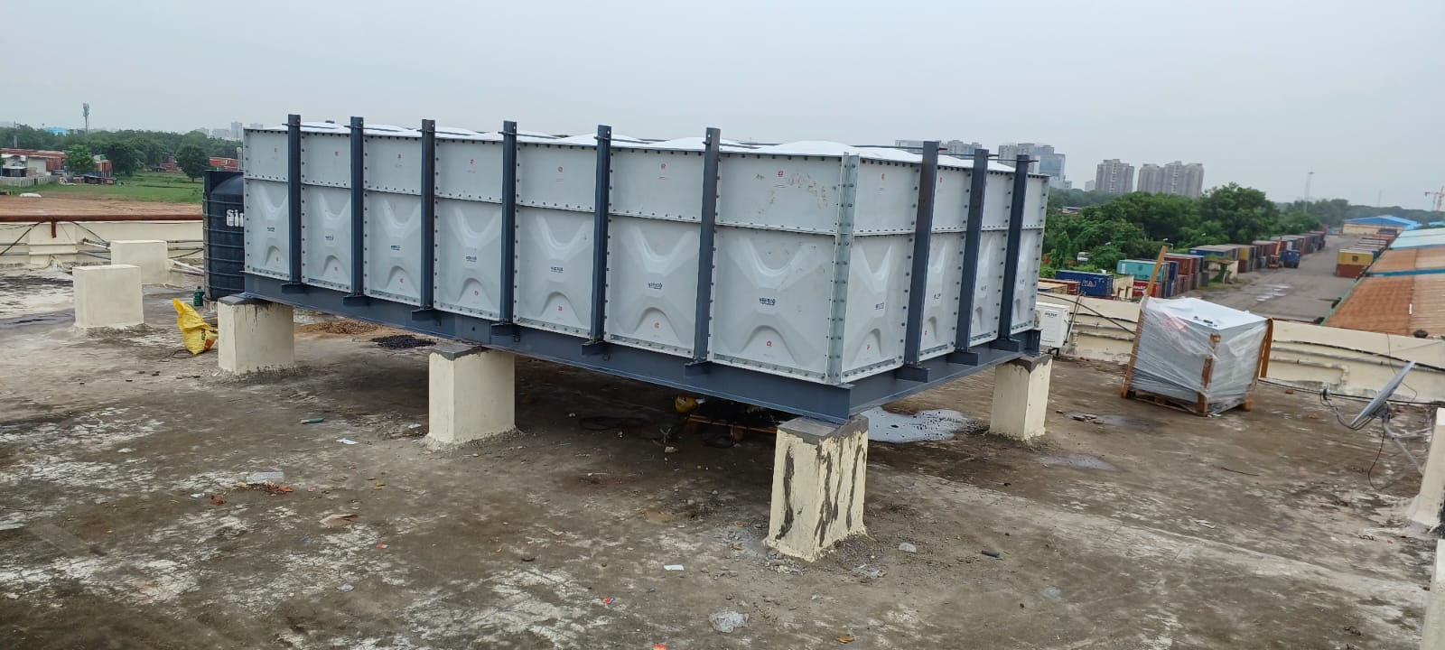 SMC Panel Water Tank installed at terrace level